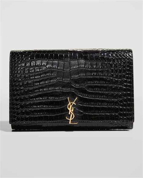 croc print ysl wallet|YSL wallets.